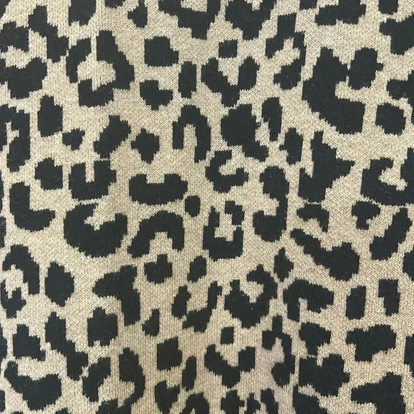 Ruby Moon Leopard Animal Print Sweater Cardigan Size Large - Picture 4 of 10